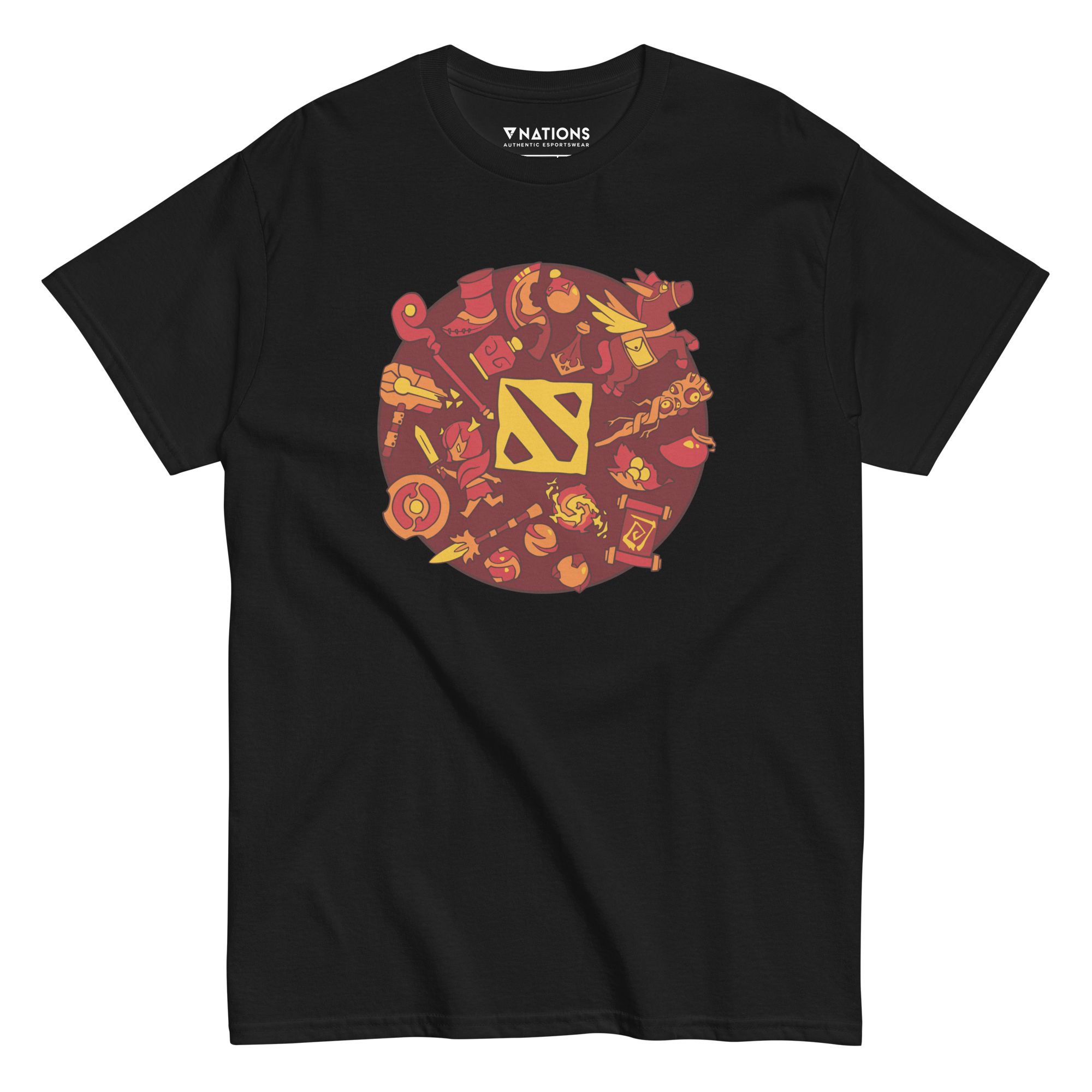 Red Circle Tee - Black