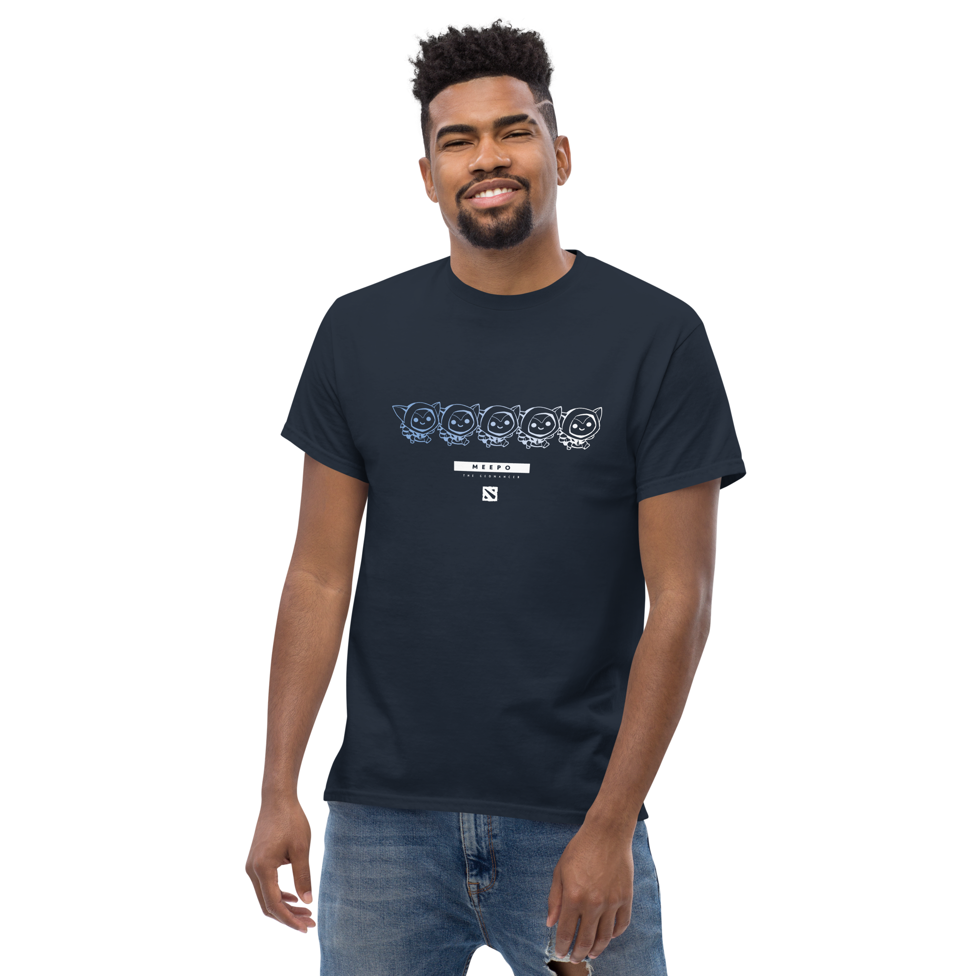 Meepo Line Tee - Navy