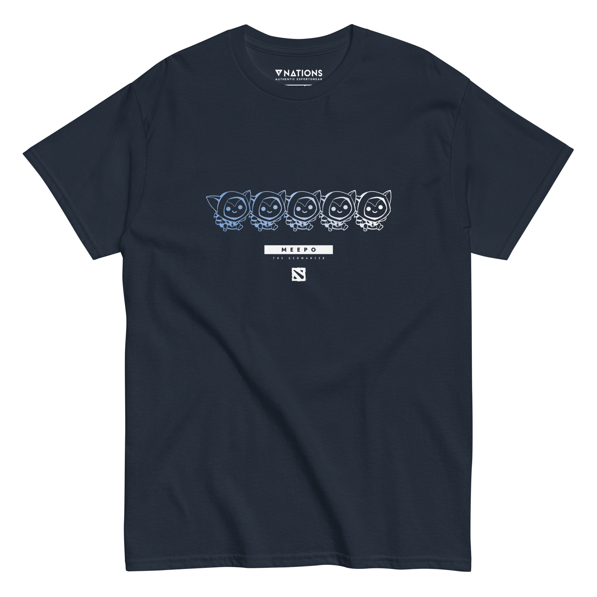 Meepo Line Tee - Navy