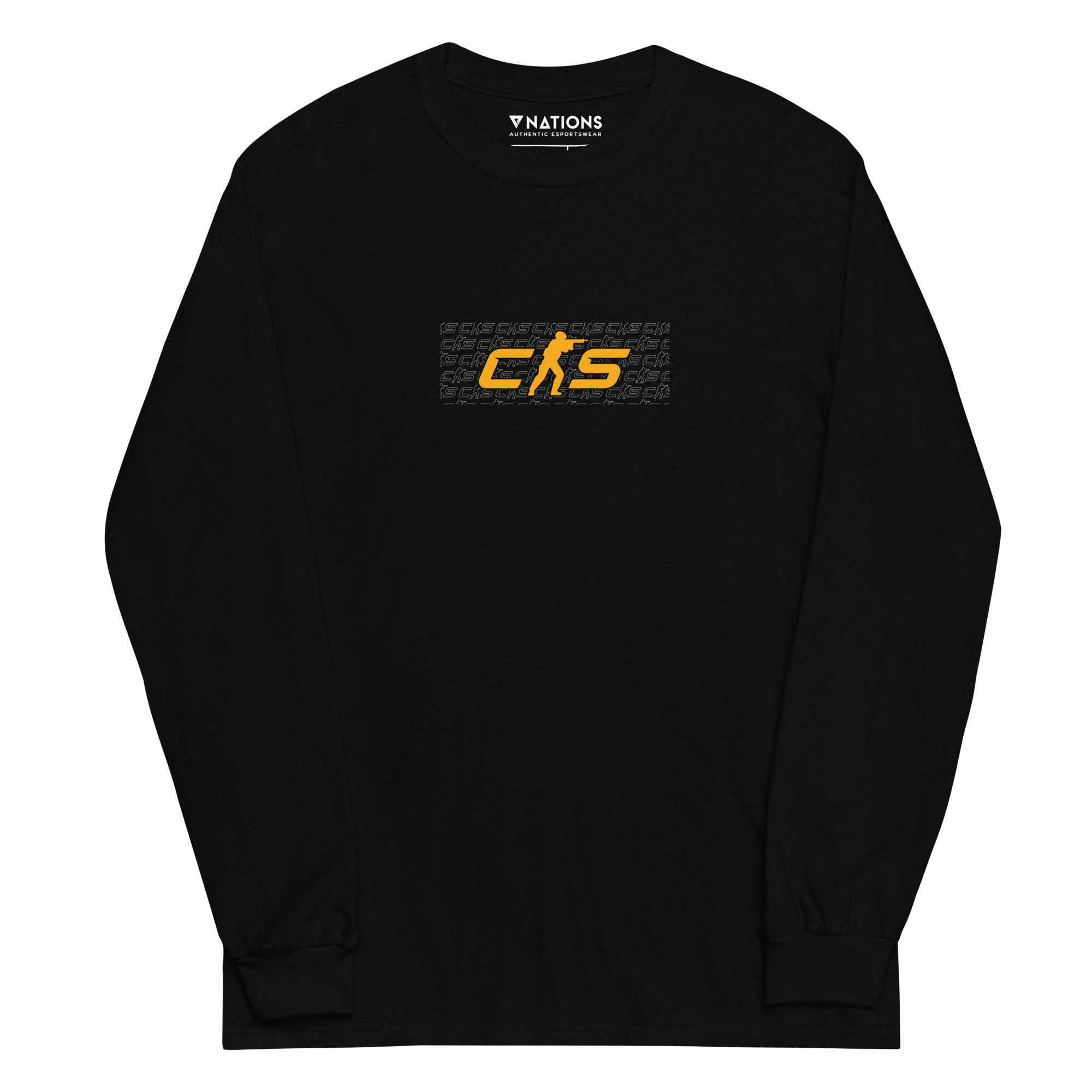 【CPGN STUDIO】Striped Waffen Logo Long Sleeve CS2 Pattern Long Sleeve