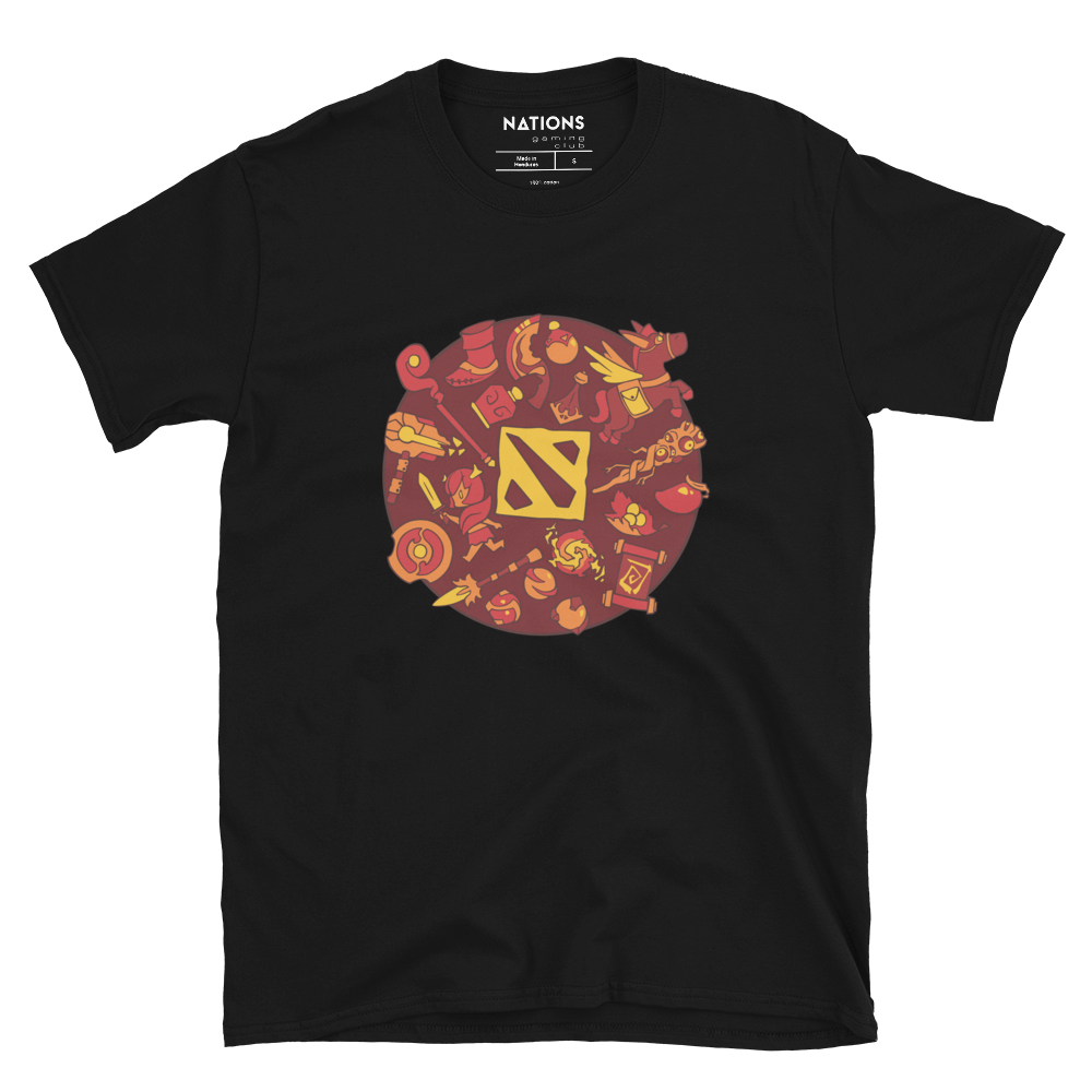 Red Circle Tee - Black