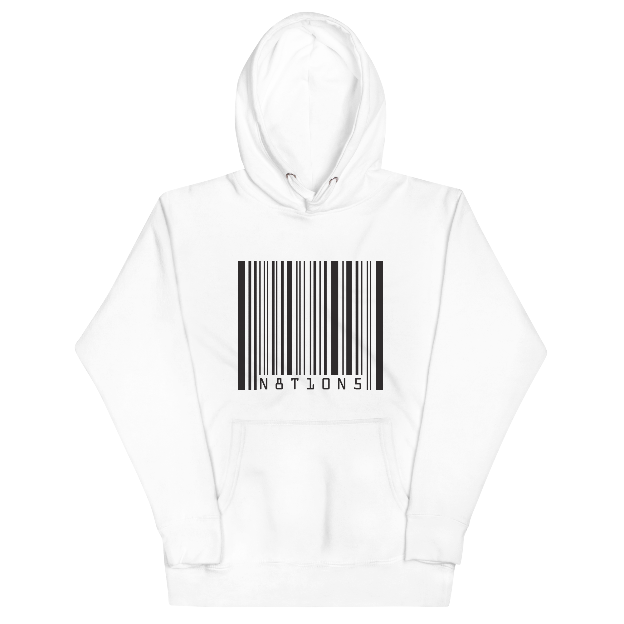 Barcode Hoodie - White