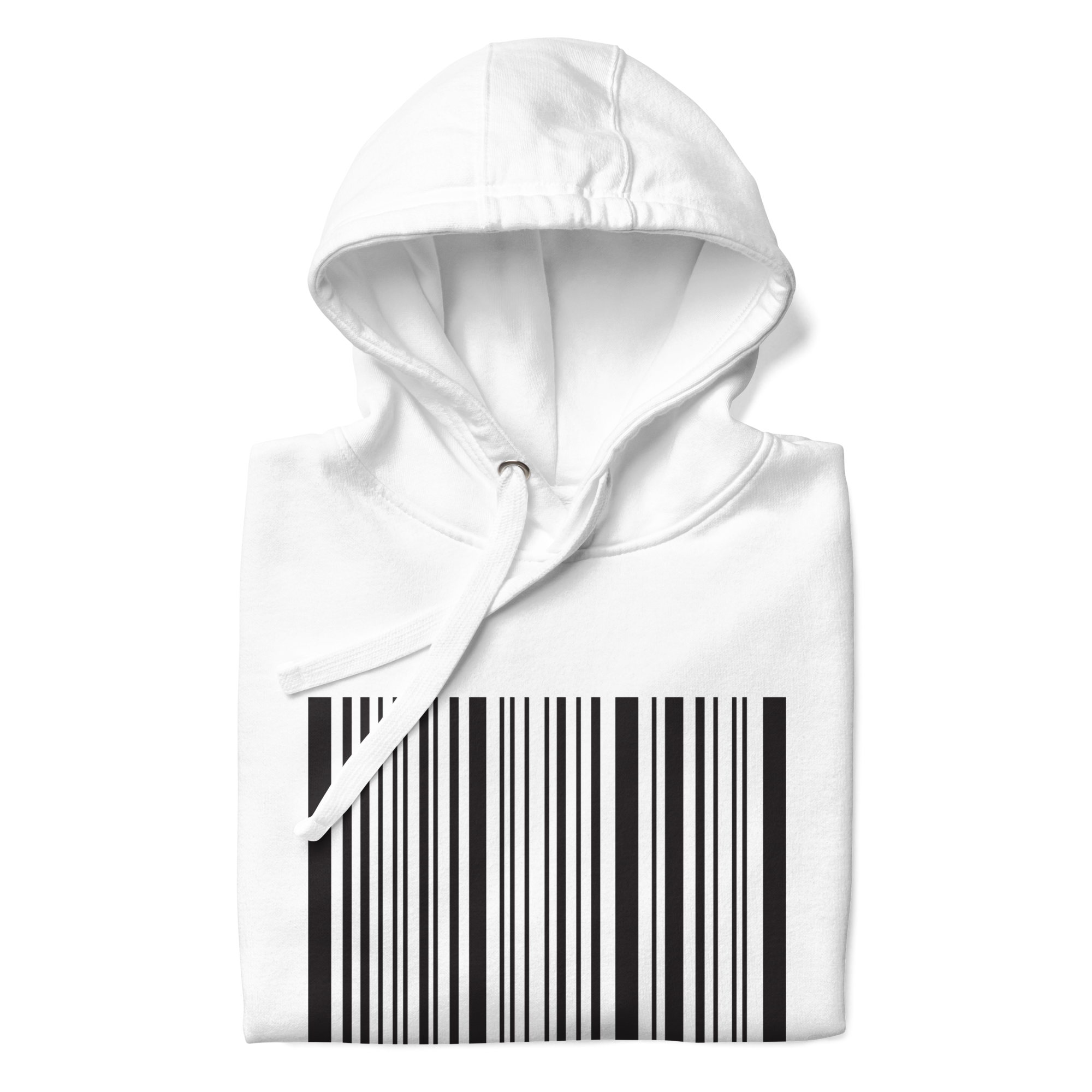 Barcode Hoodie - White