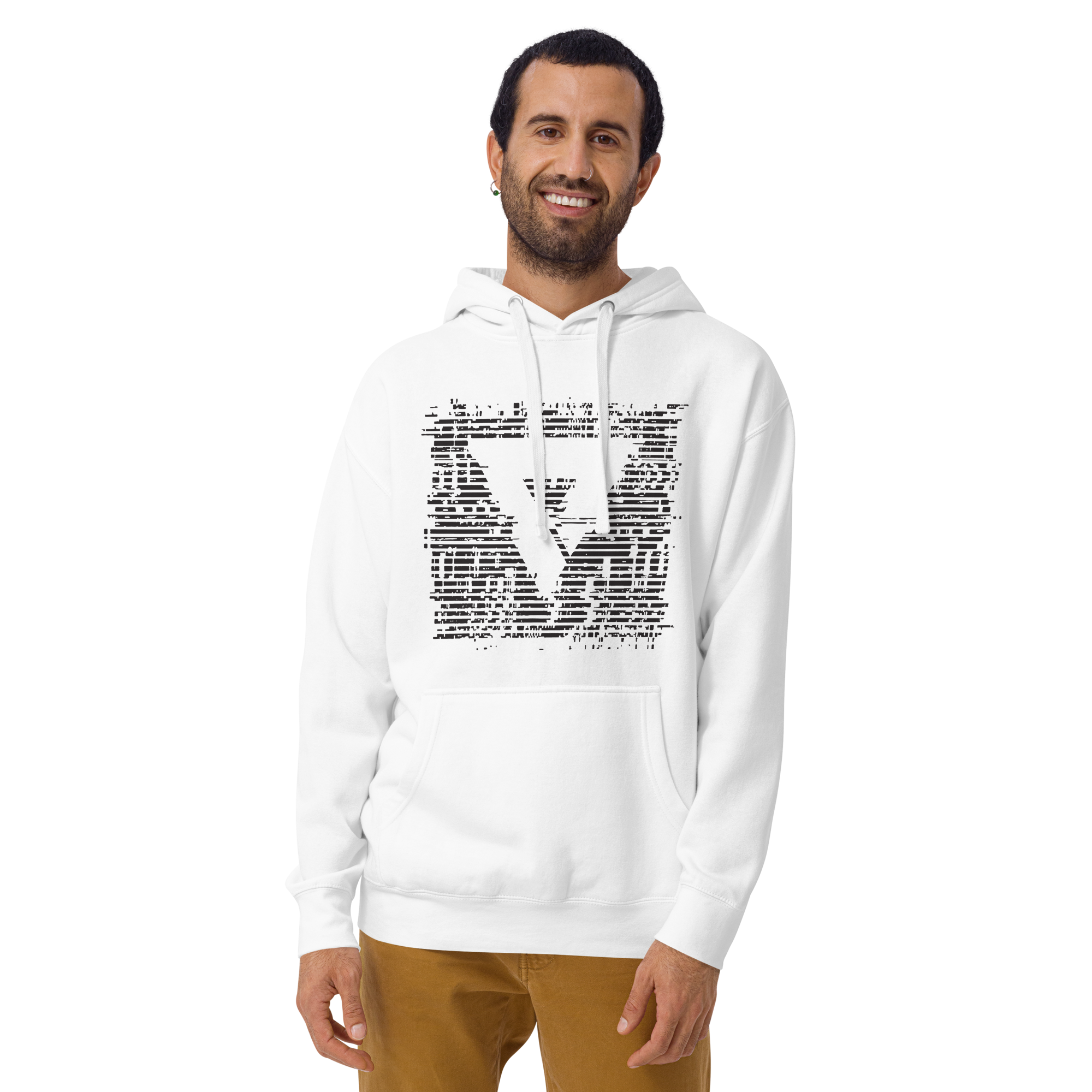Glitch Hoodie - White