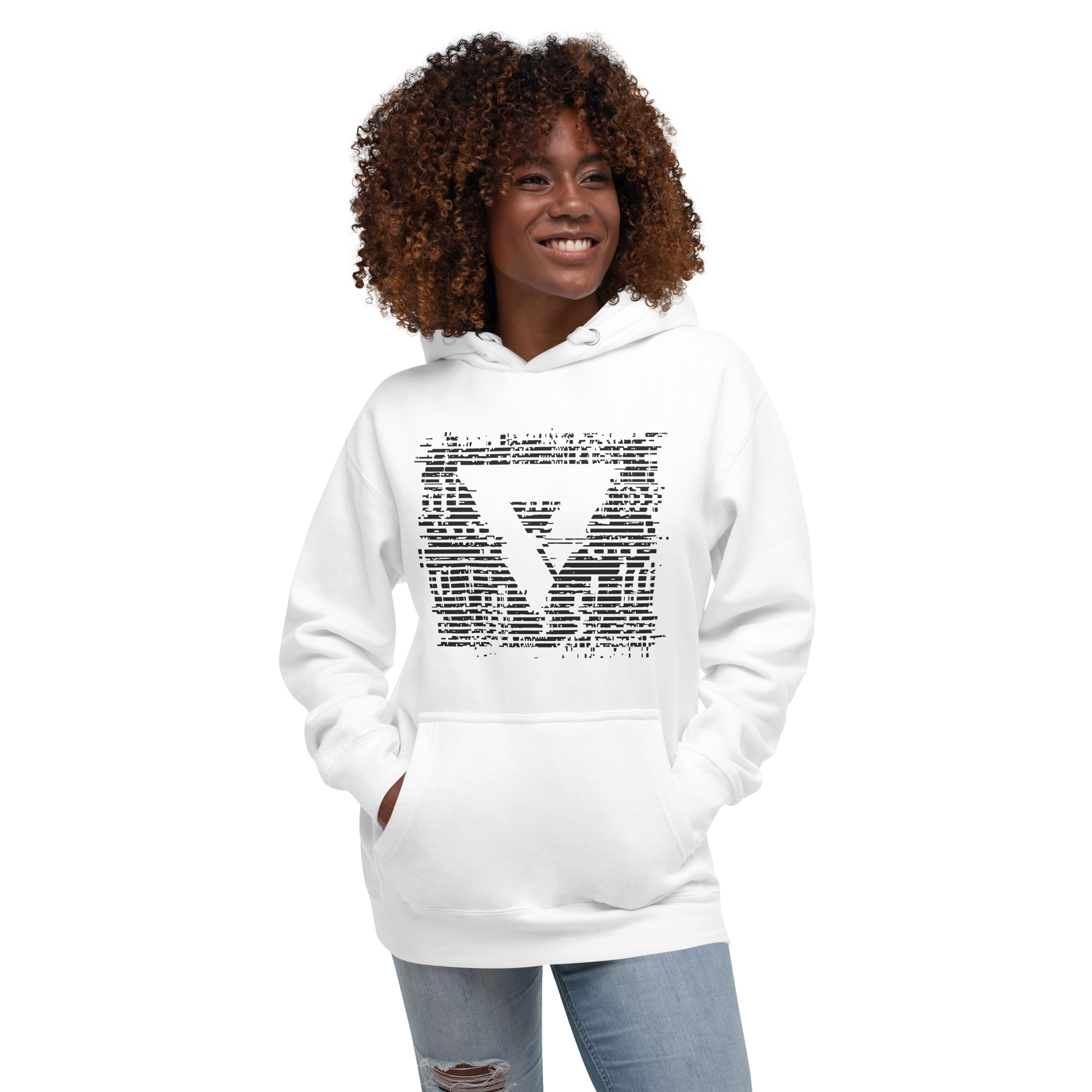 Glitch Hoodie - White