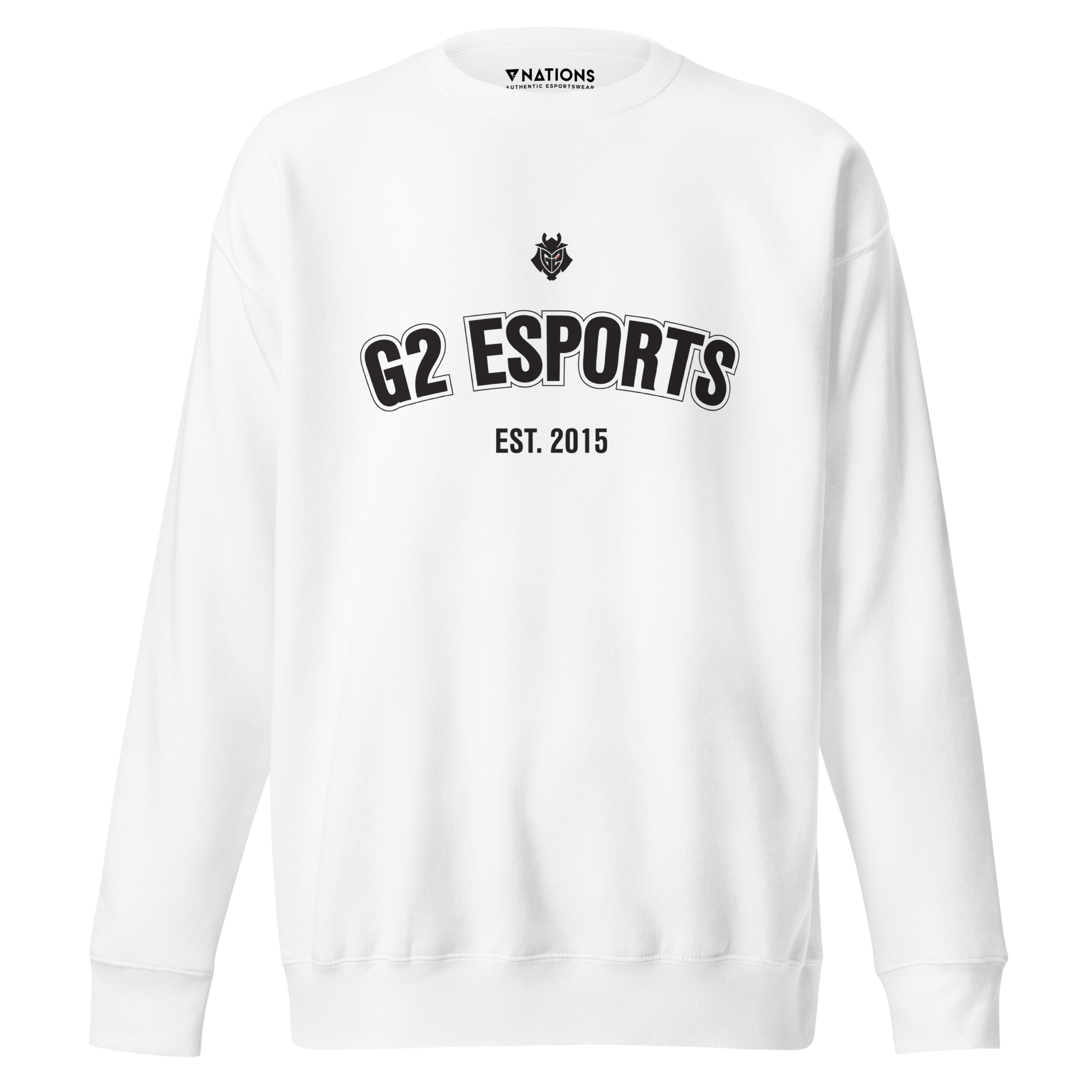 G2 Collegiate Crewneck - White