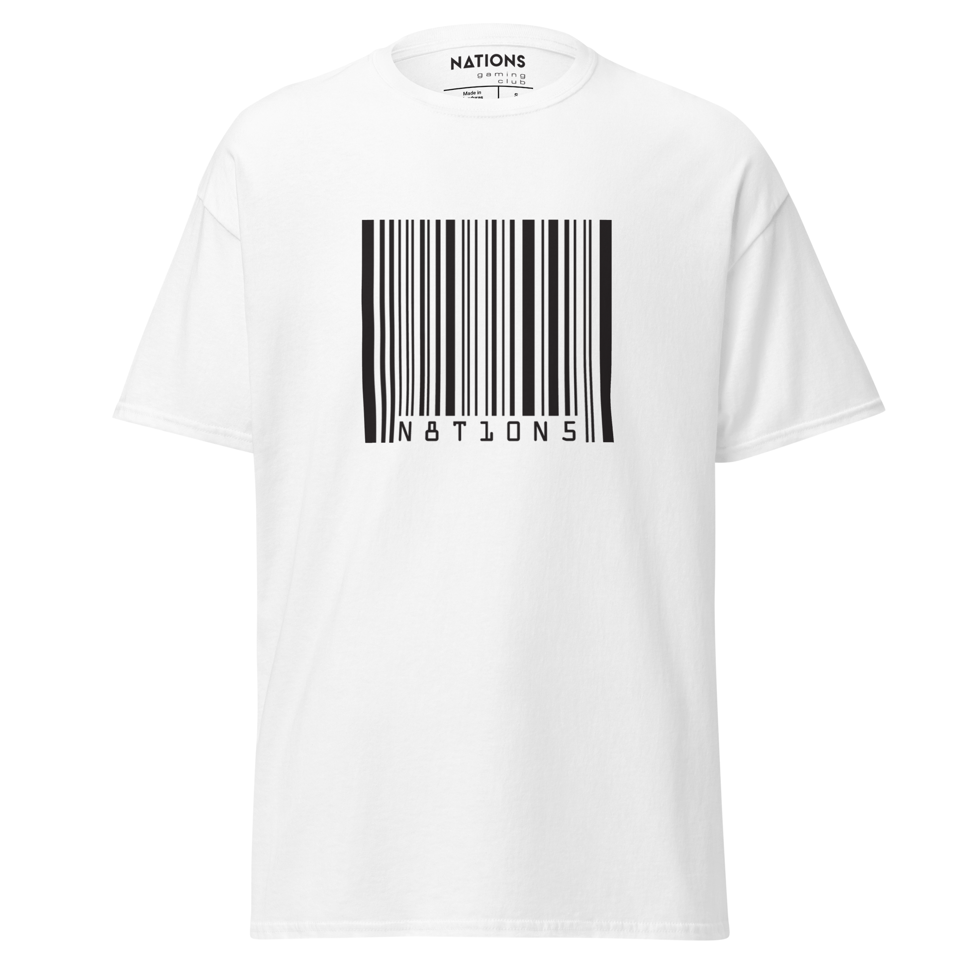 Barcode Tee - White