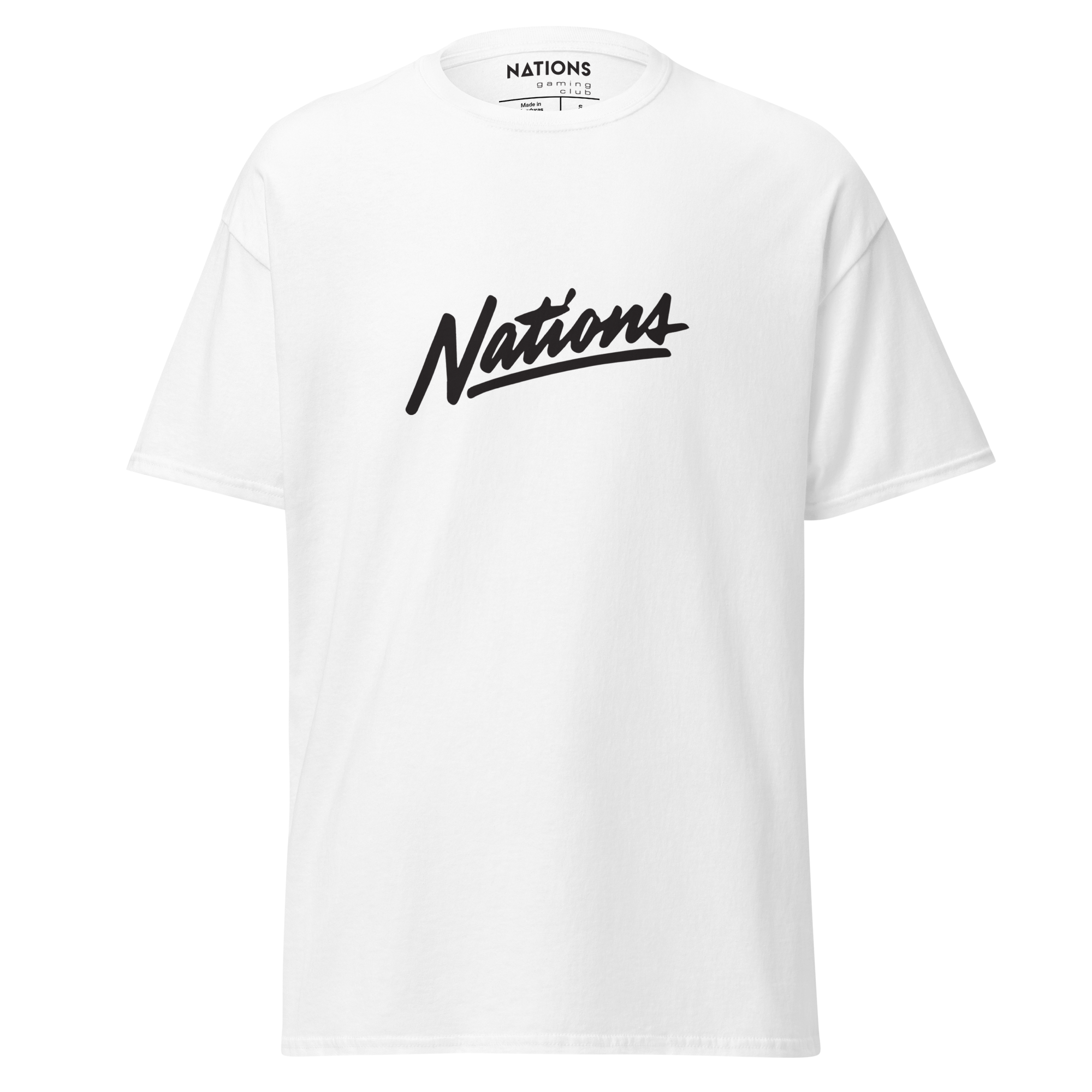 Script Tee - White
