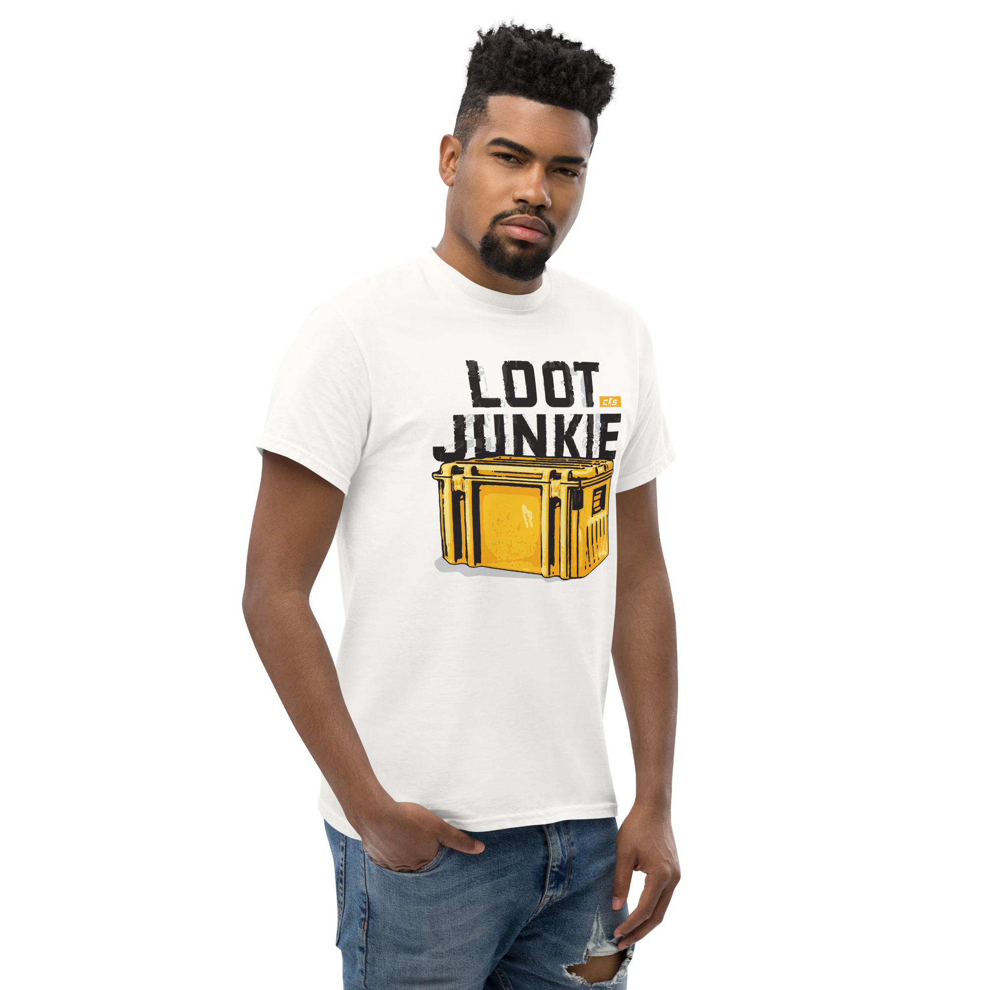 CS2 Loot Junkie Tee [ White ]