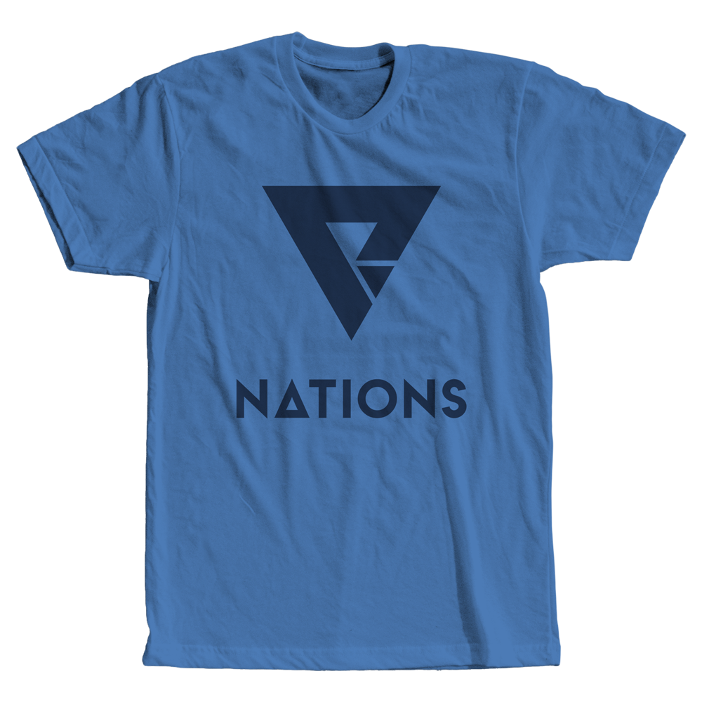 Big Logo Tee - Marina Blue - We Are Nations