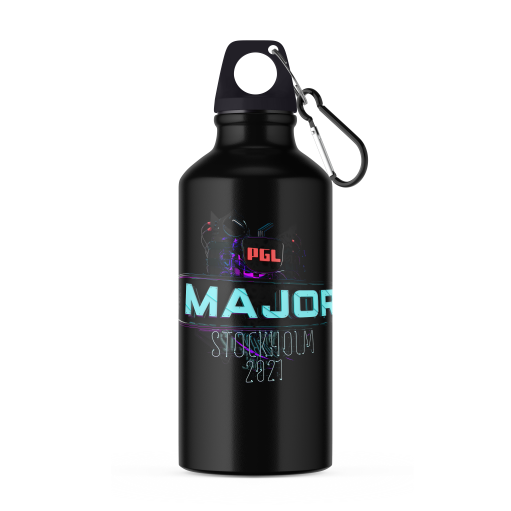 PGL - Stockholm Major 2021: Metal Water Bottle [Black]