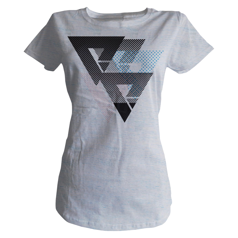 Halftone Womens Tee - Marble Blue - We Are Nations